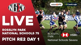 LIVE RUGBY 7s: ROSSLYN PARK HSBC NATIONAL SCHOOLS 7s 2022 | PITCH RE2 DAY 1