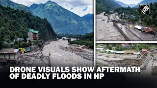 Drone Visuals! Watch the aftermath of deadly floods in Himachal Pradesh