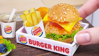 Awesome Miniature Burger King Recipe | Yummy Tiny Grilled Chicken Sandwich | Miniature Cooking