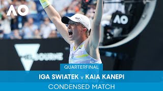 Iga Swiatek v Kaia Kanepi Condensed Match (QF) | Australian Open 2022
