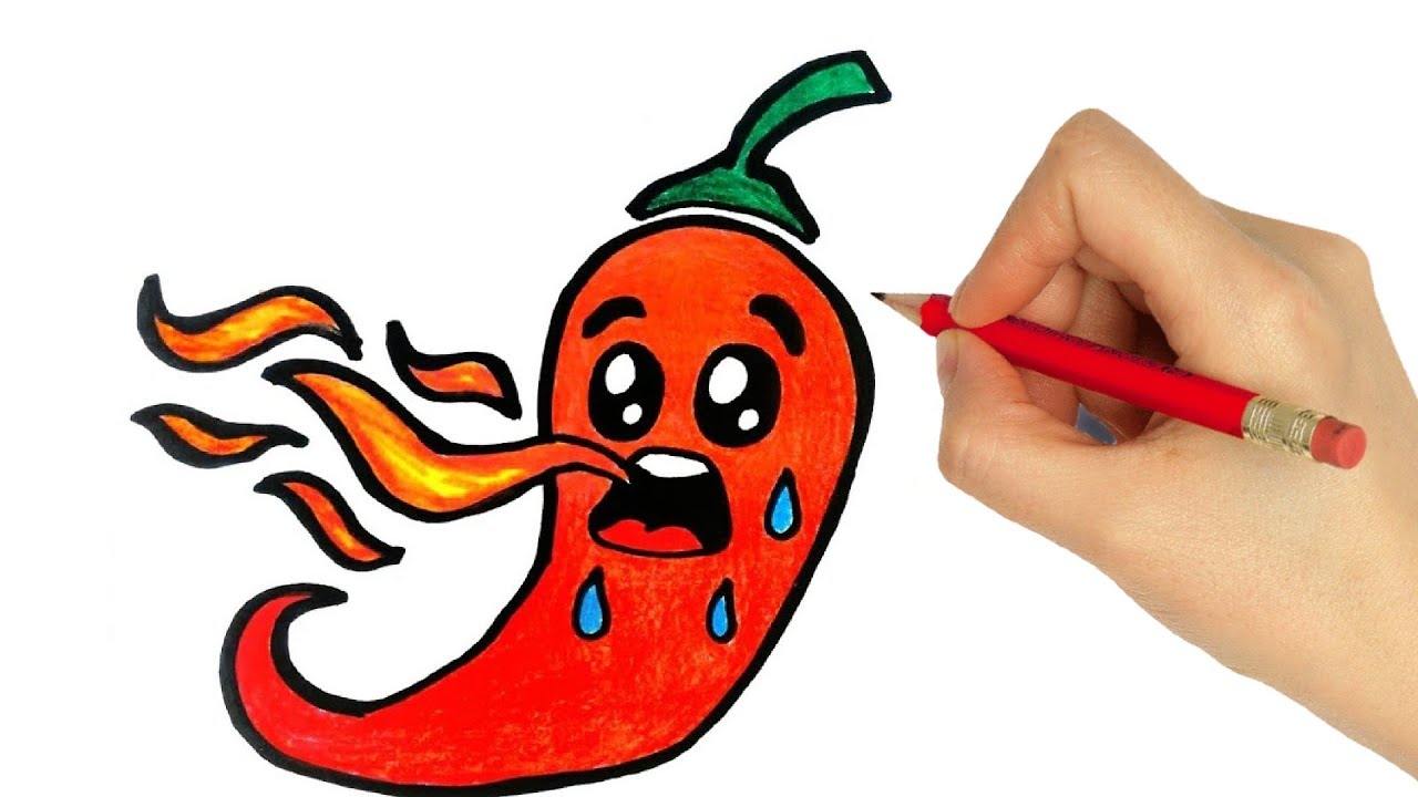 HOW TO DRAW A PEPPER - YouTube