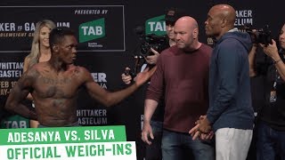 Israel Adesanya vs. Anderson Silva | UFC 234  Weigh-Ins