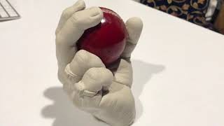 Hand Casing with Cricket Ball #marcolex #3dhandcasting