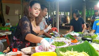 เจ๊แพร โคตรละยำ 🥗 ยำสุดแซ่บ แม่ค้าสุดสวย พนัสนิคม ส่งเข้าประกวด 🍉 โอ้!!! มันบักแตงโม