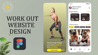 Work Out Website Design By Graphic Designer |Tutorial By Figma | New Website Design