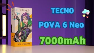 แกะกล่อง + พรีวิว TECNO POVA 6 NEO แบตโคตรอึด