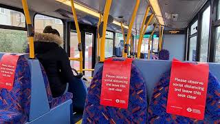 London Bus Route 245 Ride 16 February 2021