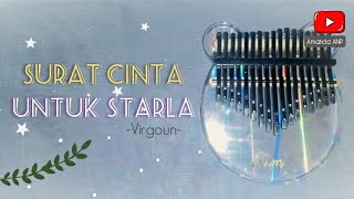 SURAT CINTA UNTUK STARLA - Virgoun (Kalimba Cover With Tabs) | Lirik Lagu + Not Angka