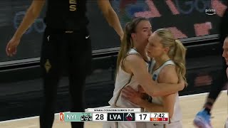 Marinne Johannes Hits 4 Threes In 1st Half! | Commissioner's Cup Championship, NY Liberty vs LV Aces