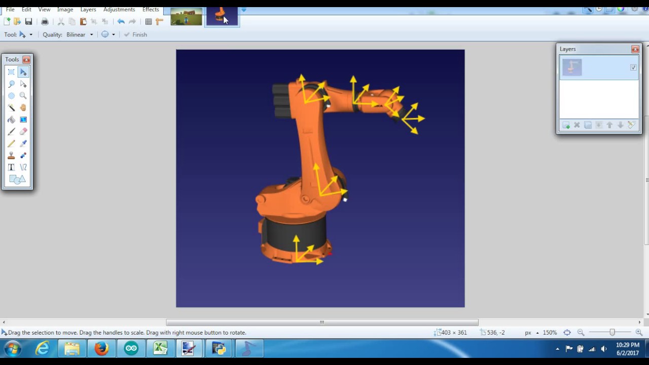 6 Axis Robot Kinematics Part 1 - YouTube