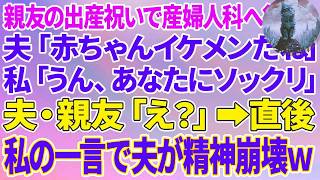 【スカッと総集編】親友の出産祝いで産婦人科へ行くと、夫「赤ちゃんイケメンだね」私「うん、あなたにソックリ」夫・親友「え？」直後、私の一言で夫が精神崩壊