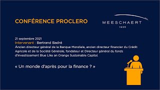 Conférence Proclero avec Bertrand Badré – 21 septembre 2021