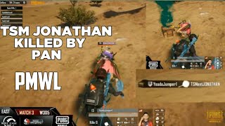 TSM JONATHAN KILLED BY PAN||BY JUMPER1||PUBG M||PMWL||#ABHI