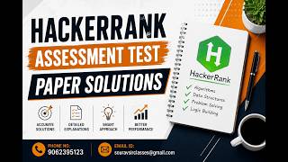 HackerRank Question Logic Explained | Assessment Paper Solutions & Core Strategy #Programming