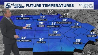 Hard freeze expected Saturday morning in Hill Country | KENS 5 Weather Impact Forecast