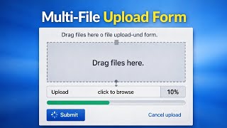 Multi-File Upload Form Bootstrap and jQuery