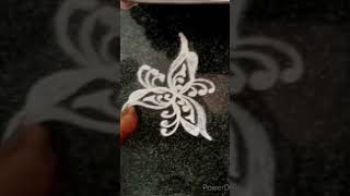 Rangoli kolam , latest design kolam,#rangrangoli Flats kolam kutty hindi learners Tiles kolam, kolam