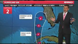 Monday 9/26 5 p.m. Tropical Update: Ian's track shifts east, watches now for SE Georgia