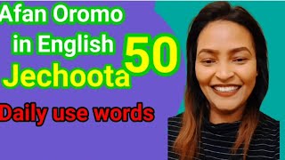 Learn Afan Oromo in English#oromo #daily Use words #Jechoota