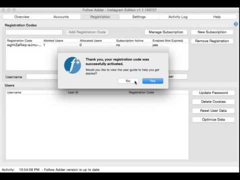 Follow Adder Instagram Registration Youtube