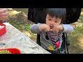 手作りお弁当＆ピクニック【ベビー モッパン 45 離乳食 幼児食 １歳９ヶ月】japanese baby mukbang picnic u0026 bento box