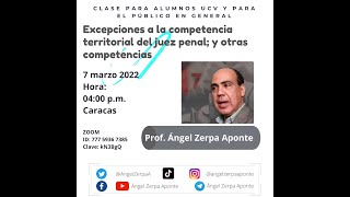 Ángel Zerpa A.  La radicación, el avocamiento y la competencia personae del juez conforme al COPP.