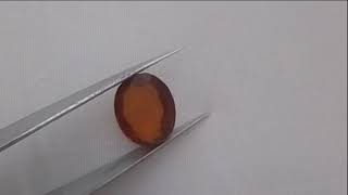 Natural beautiful oval shaped 3.81 cts hessonite garnet