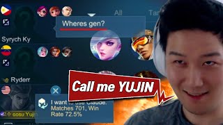 Gosu General Logged in his teammate's account | Mobile Legends