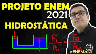 DENSIDADE, PRESSÃO e PRINCÍPIO de PASCAL - HIDROSTÁTICA -  #ENEM2021 - Cai SEMPREEEEE !!!