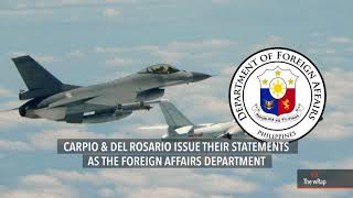 Carpio, Del Rosario urge PH to protest Chinese bombers