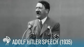 Adolf Hitler: Speech at Krupp Factory in Germany (1935) | British Pathé