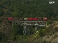 mlw mx 627 on freight trains at 117km viaduct edessa.