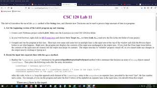 Overview of Lab 11 Instructions