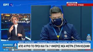 kozan.gr: Δείτε σ' ένα βίντεο όλα όσα ανακοίνωσε ο Υφυπουργός Πολιτικής Προστασίας Ν. Χαρδαλιάς