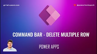 Command Bar - Delete Multiple Records