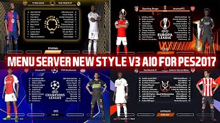 PES 2017 NEW MENU SERVER AND GAMEPLANS THEME 2025