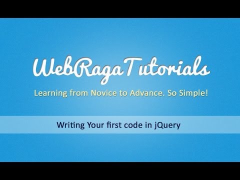 Writing your first code in jquery - jQuery Beginners Tutorial - Part 2 Writing your first code in jquery - jQuery Beginners Tutorial - Part 2