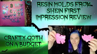 silicone resin mold SHEIN HAUL crafty goth on a budget + FIRST IMPRESIONS REVIEW💜🦇💜