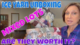 Are Ice Yarns Mixed Lots Worth It? Check out haul and unboxing...28 lbs of yarn!