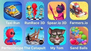 Taxi Run, Run Race 3D, Spear.io 3D, Farmers.io, Perfect Snipe, The catapult, My Tom, Sand Balls