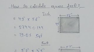 How to Calculate square feet? | How to Measure Square Feet |
