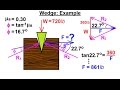 Mechanical Engineering: Ch 11: Friction (30 of 47) Wedge (Splitting Wood) Example