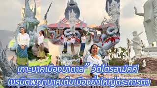 เกาะนาคเมืองบาดาล” วัดไตรสามัคคี เนรมิตพญานาคเต็มเมืองยิ่งใหญ่ตระการตา