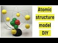 Atomic structure model project | Atomic structure model 3d | Atomic structure model making | DIY