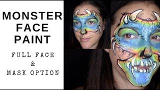 Monster face paint tutorial