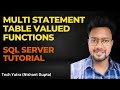 Multi-Statement Table-Valued Functions in SQL Server