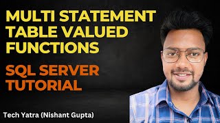 Multi-Statement Table-Valued Functions in SQL Server