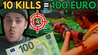 10 KILLS in FORTNITE = 100 EURO für GAMING-RAUM \u0026 TCG-MUSEUM