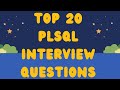 PL/SQL Interview Questions and Answers | Top 20 PLSQL Interview Questions