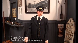 Animatronic Train Conductor Captain O'Neall at the Belton Museum